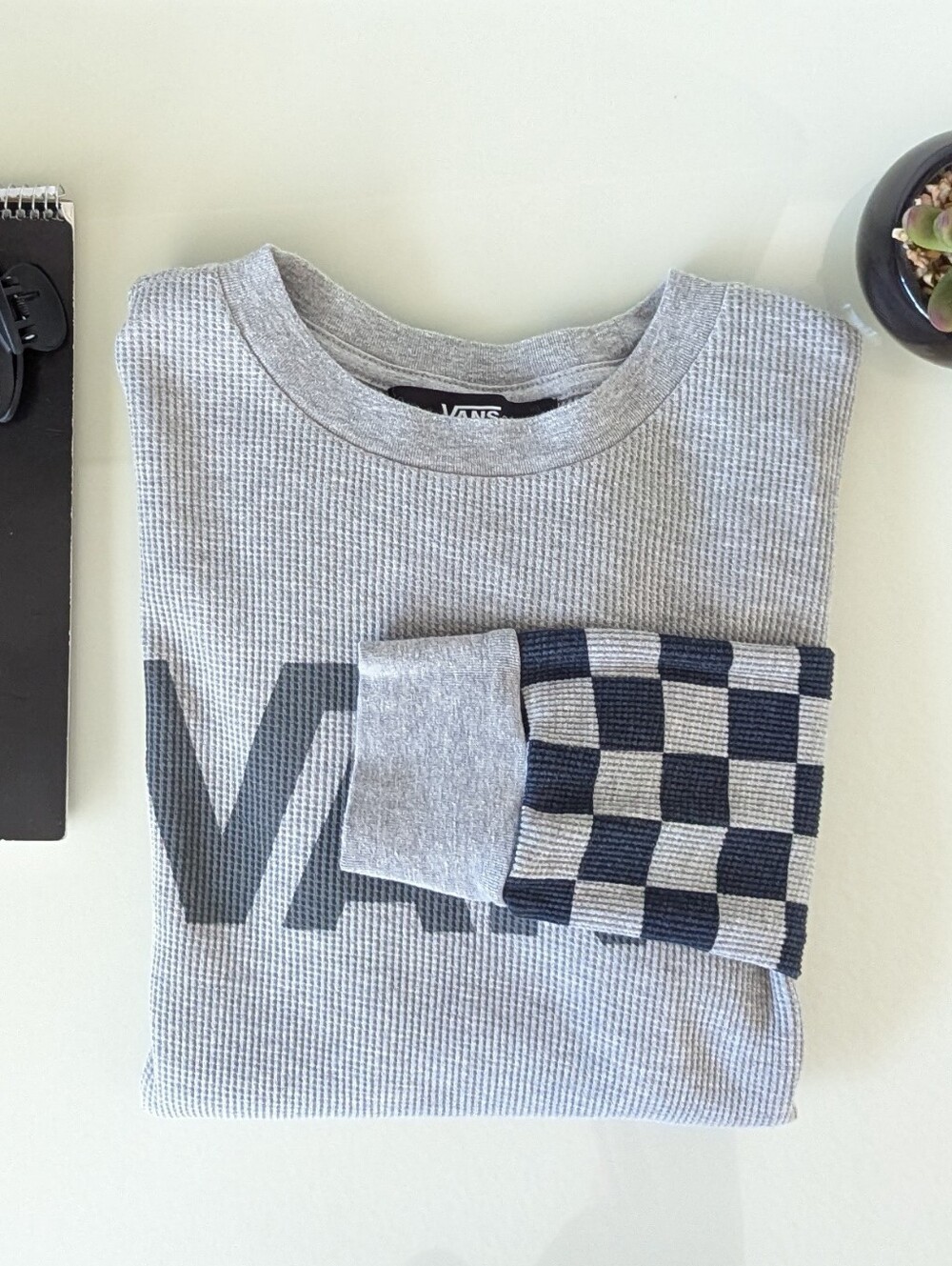 Vans Checkerboard Long Sleeve Thermal Top